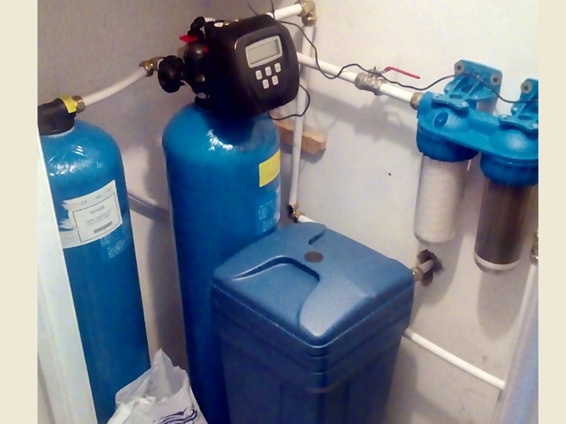 water treatment system, chlorine removal, water softener